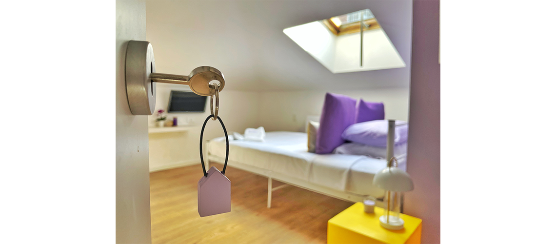 progettazione personalizzata di interni, interior design per un appartamento ad uso turistico a Bologna